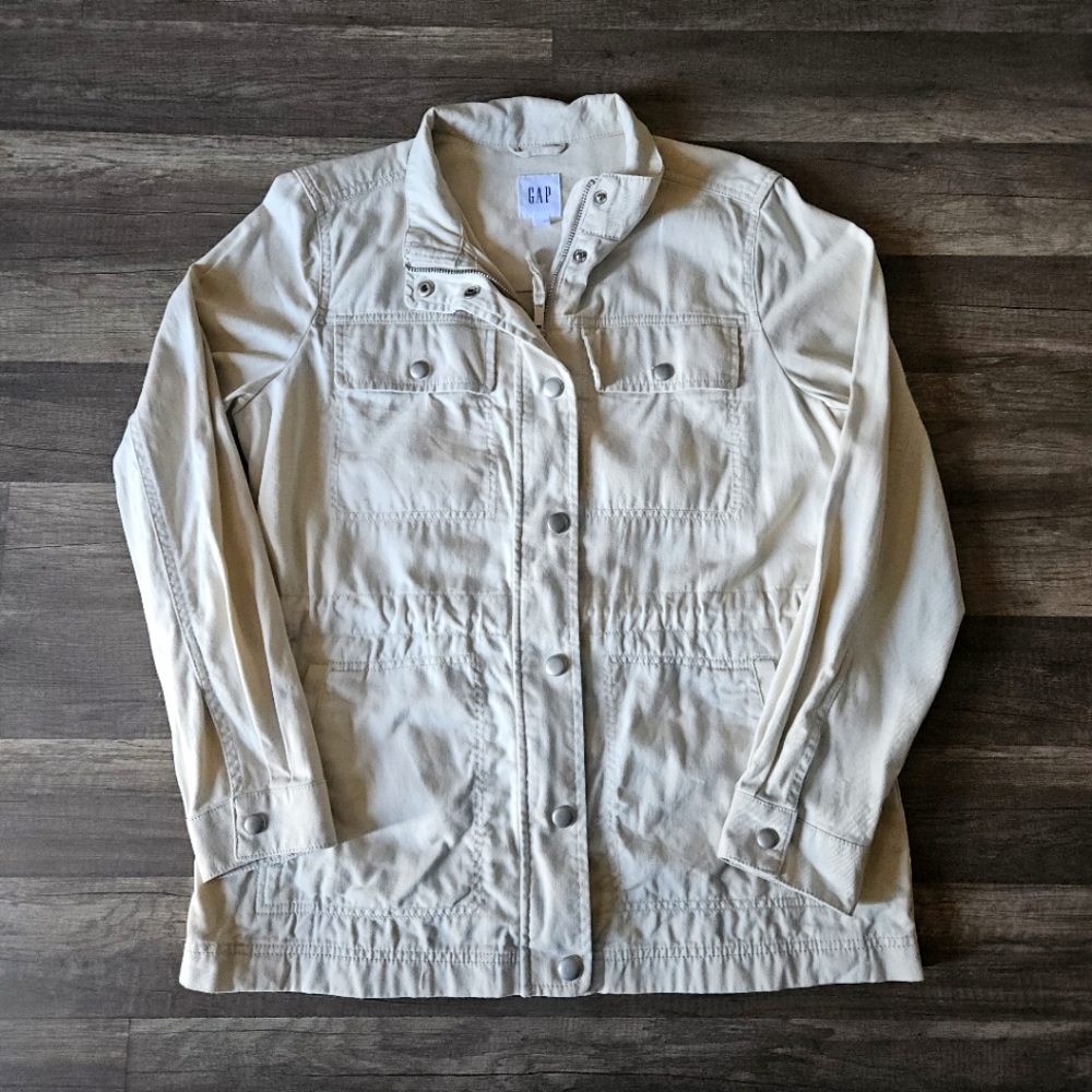 GAP Women's Cream Utility Jacket